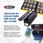BCW 800ct Trading Card Storage Boxes - 3 Pack | Organizer for Sports Cards, MTG, Pokemon & Card Games