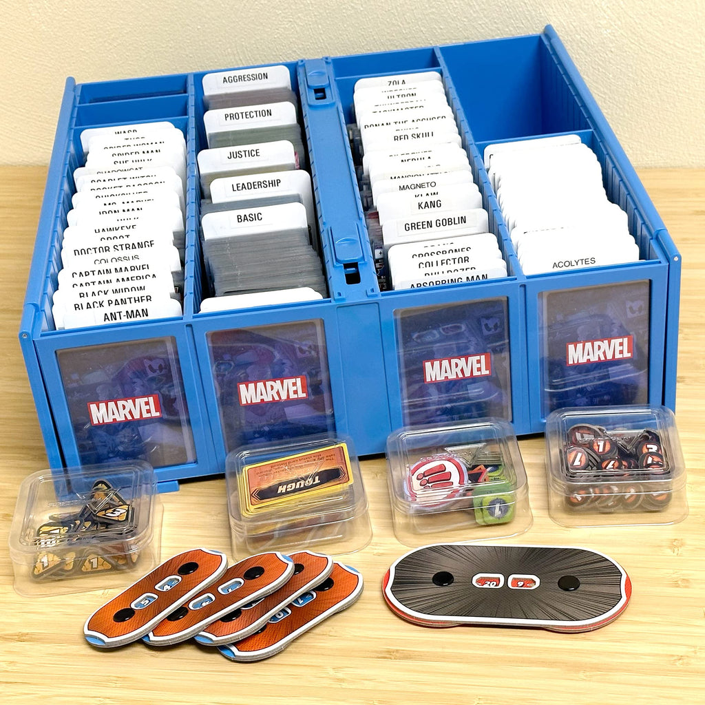 BCW Collectible Card Bin Blue | Holds 3200 Cards | 4 Dividers | MTG, Pokemon & Sports Cards Storage
