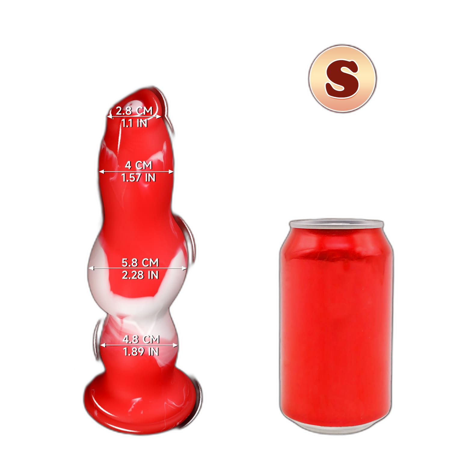 Peppermint Fury - Knot Dildo - Kanis Dildo - Butt Plug - 3 Sizes