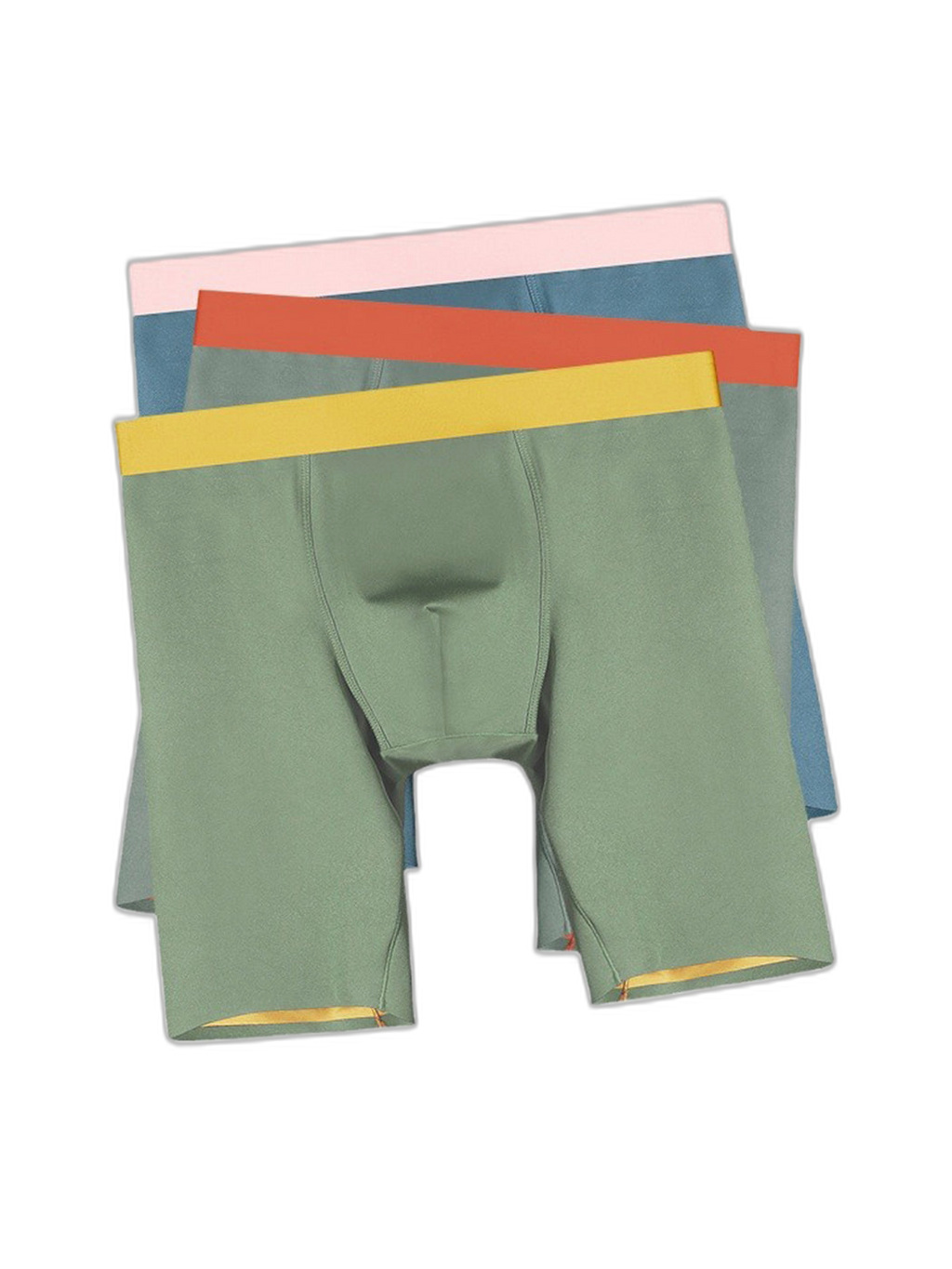 2 Pack Men's Active Flyless Boxer Briefs