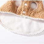 Cat Autumn And Winter Christmas Warm Thickened Reindeer Cape Small Dog Halloween Funny Pet Clothes