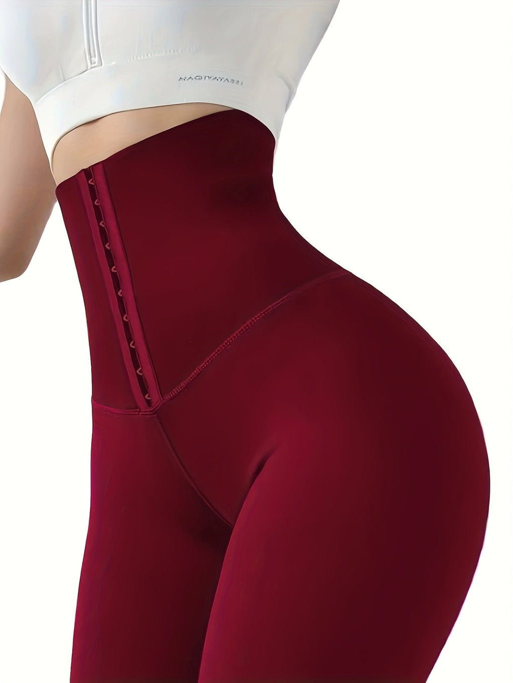 High-Waist Tummy Control Leggings - Butt Lifting Skinny Jeans for Women | Double-Breasted Button Closure
