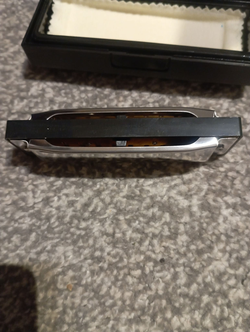 Stainless Steel HARMONICA in Case