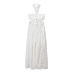 Women's Lace Slip Dress Resort-Style Long Skirt