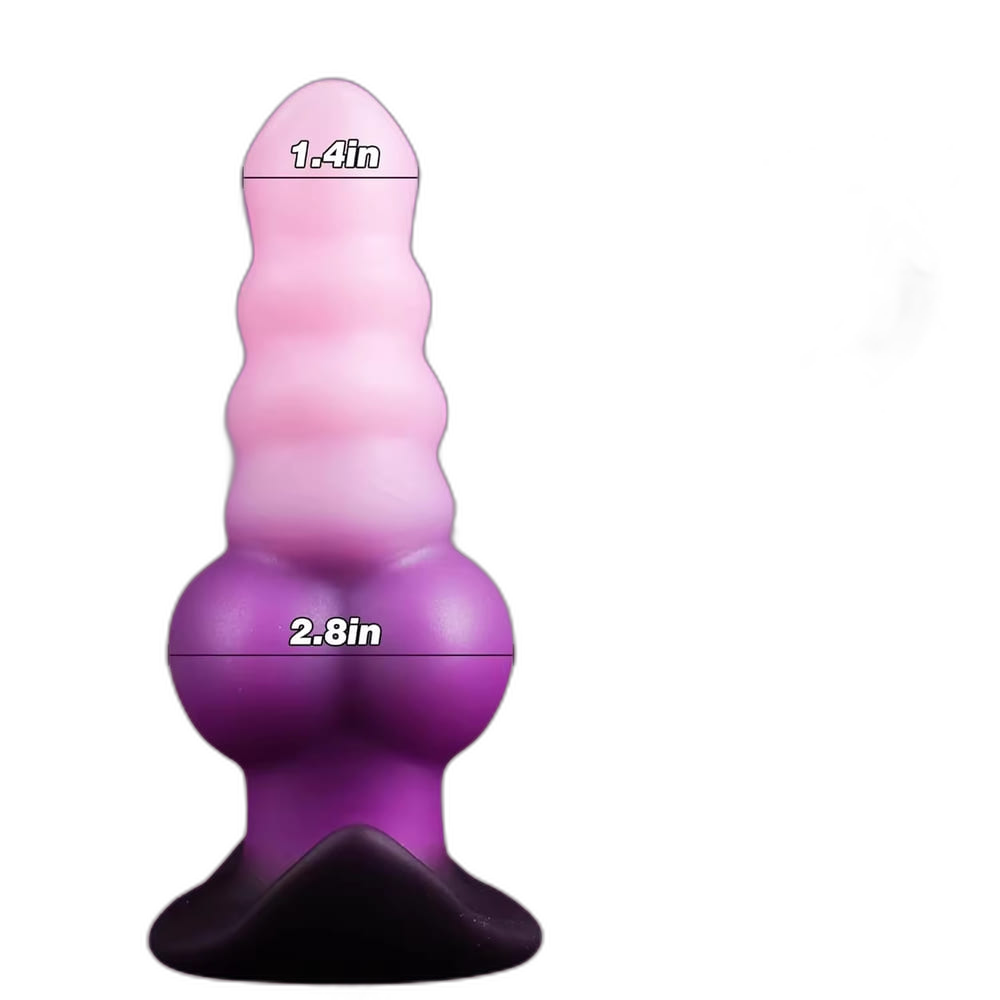 Beger - 6.3 Inch Vibrating Knot Butt Plug - Anal Sex Toy