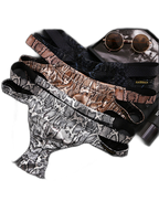 2-pack Men's Snake Print Hollow Briefs