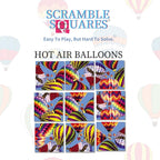 B.Dazzle Hot Air Balloons 9-Piece Puzzle – Scramble Square Challenge