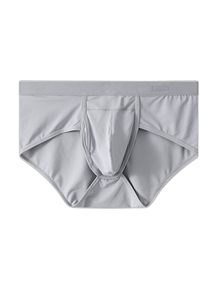 4 Pack Men's Large Pouch Separation Ice Silk Briefs