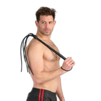 Prowler RED Long Handled Whip Black
