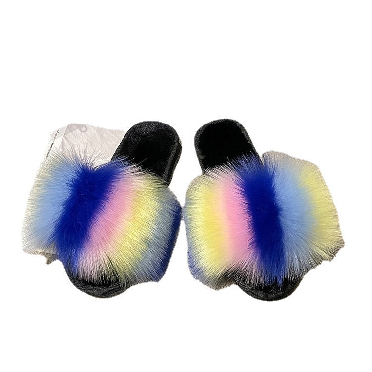 New Style European And American Casual Flat Slippers For Autumn Winter