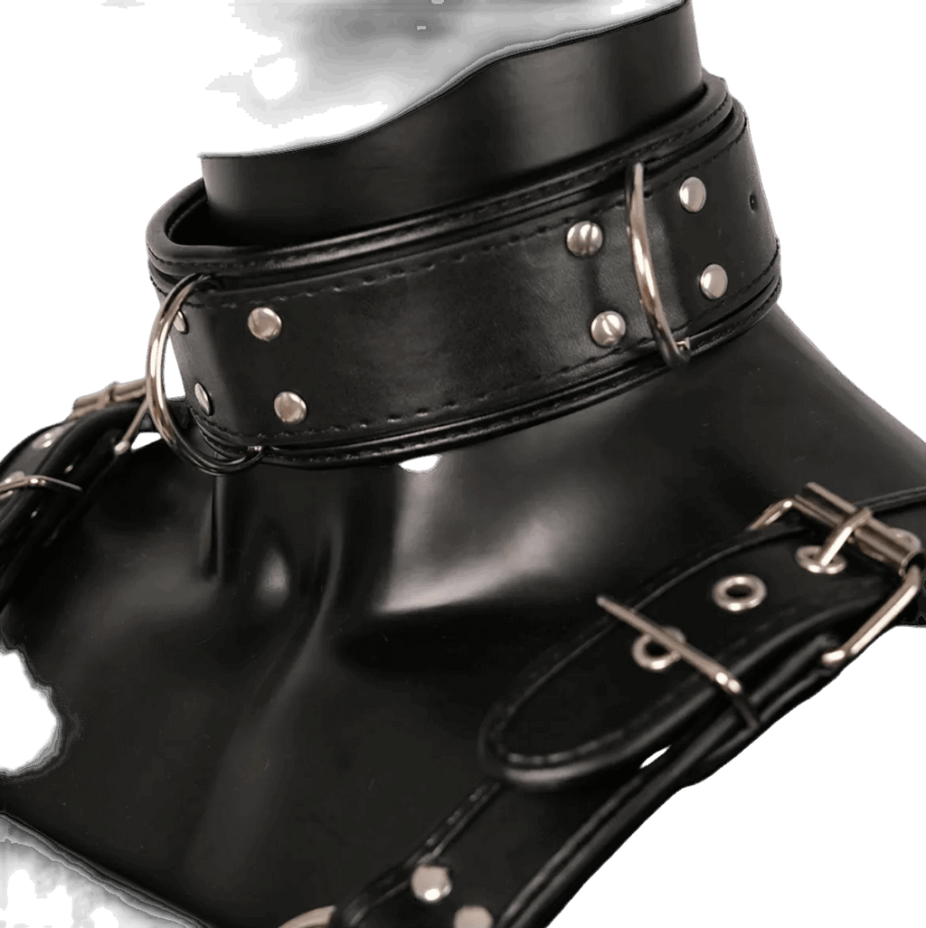 Harness, Cuff, Collar Bundle Black