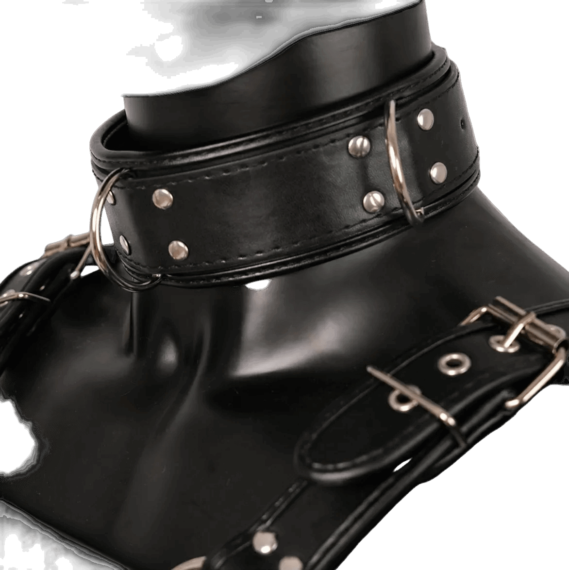Harness, Cuff, Collar Bundle Black