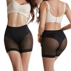 Sheer Mesh Tummy-control Panties Made Of Pure Cotton