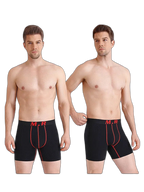 4 Pack Anti-Chafing High Elasticity Sports Boxer Briefs