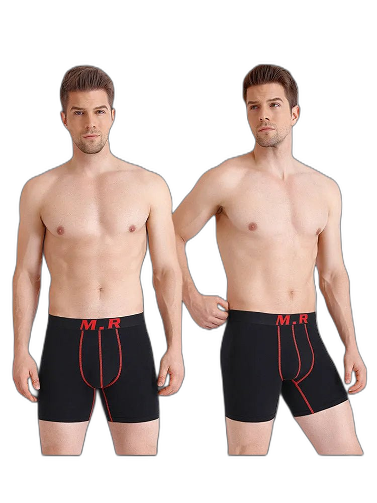 4 Pack Anti-Chafing High Elasticity Sports Boxer Briefs