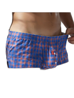 Men's Low-Rise Plaid Sexy Pouch Boxers