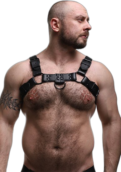 ruff GEAR Leather Bulldog Action Harness