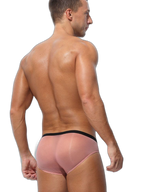 Men's Low Waist Narrow Waist Ice Silk Breathable Convex Pocket Briefs