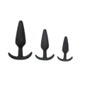Prowler RED 3 Piece Anal Training Butt Plug Kit Black