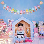 BEADED Princess 12 Month Photo Banner – First Birthday Decorations & Photo Prop