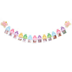 BEADED Princess 12 Month Photo Banner – First Birthday Decorations & Photo Prop