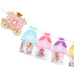 BEADED Princess 12 Month Photo Banner – First Birthday Decorations & Photo Prop