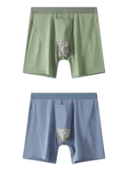 2 Pack Men's Gun Bullet Separation Casual Sports Breathable Cotton Mid-Rise Midway Briefs