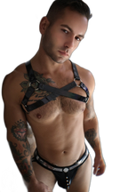 Breedwell Illuminator Bulldog Harness Black Holo