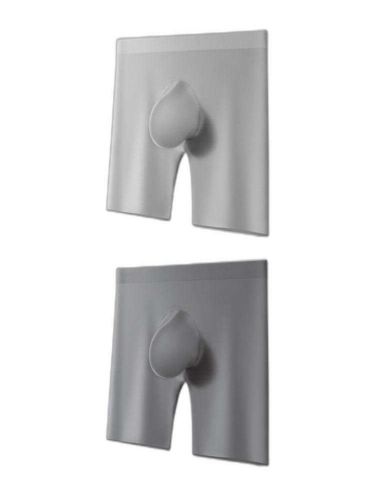 2 Pack Men's Ice Silk Anti-Chafing Quick-Dry Seamless Midway Briefs
