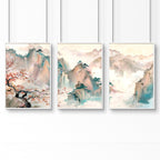 Bedroom Wall Artwork | Set of 3 wall art prints