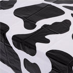 Bedwina Cow Print Tablecloths (Pack of 3) 54 x 72 in – Black and White Party Covers