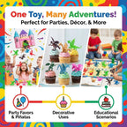 Bedwina Mini Dragon Toy Figures – Pack of 36, 2-Inch Assorted Dragons for Party Favors, Cupcake Toppers & Crafts