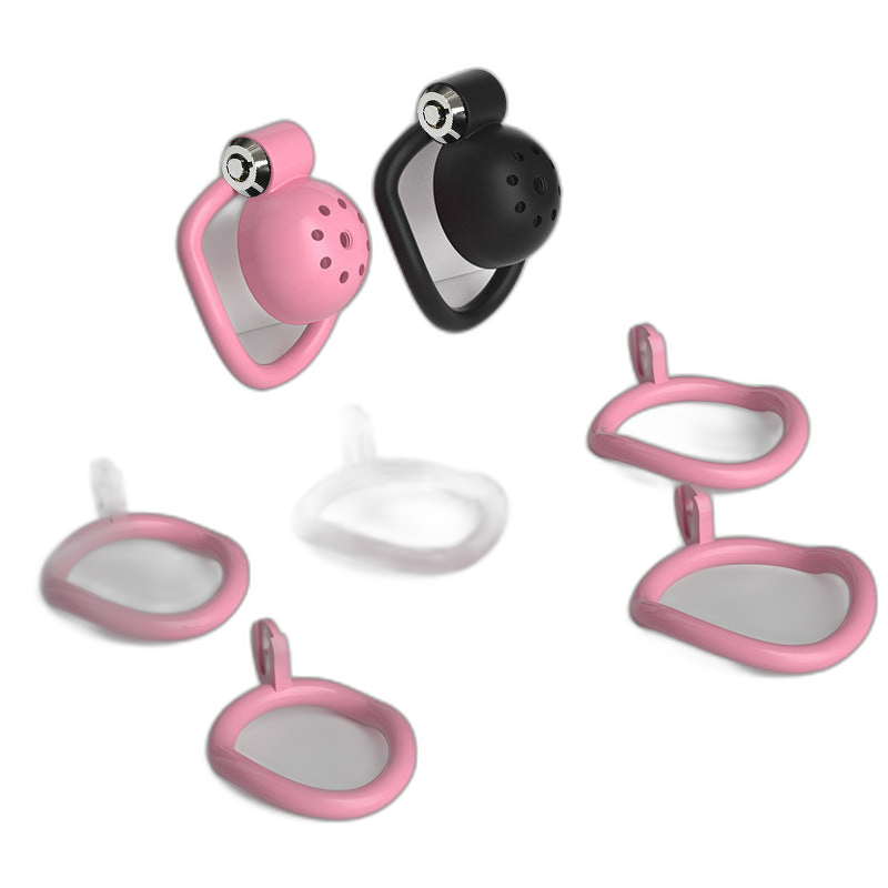 Nub Ultra-Light Chastity Cage with 5 Ring Sizes