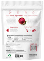 Micro Ingredients Organic Beet Root Powder – 4 Lbs, Cold-Pressed & Water-Soluble