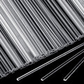 Beeveer 100 Pcs Flat Clear Sticks for Cake Toppers – 7.87 Inch Acrylic Candy Lollipop Rods