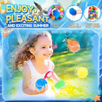 BEFANS 60 Pcs Reusable Water Balls – Colorful Water Balloons for Pool & Backyard Fun