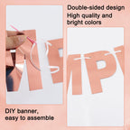 BEISHIDA Double-Sided Rose Gold 116-Piece DIY Letter Banner Kit | Custom Birthday & Wedding Decor