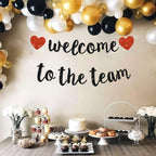 BEISHIDA Glitter Welcome to The Team Banner – Pre-Strung, No DIY Party Decor