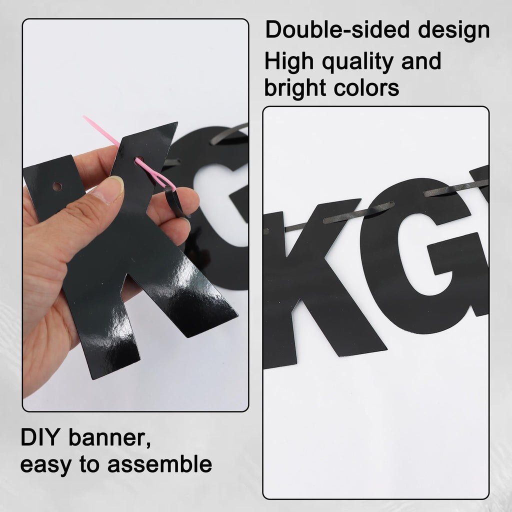 BEISHIDA Double-Sided DIY Letter Banner Kit – 116 PCS for Custom Birthday, Wedding, Graduation Decor