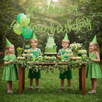 BEISHIDA Grass Green Go Shawty It's Your Birthday Banner – 11.4ft, Pre-Strung Glitter Party Sign