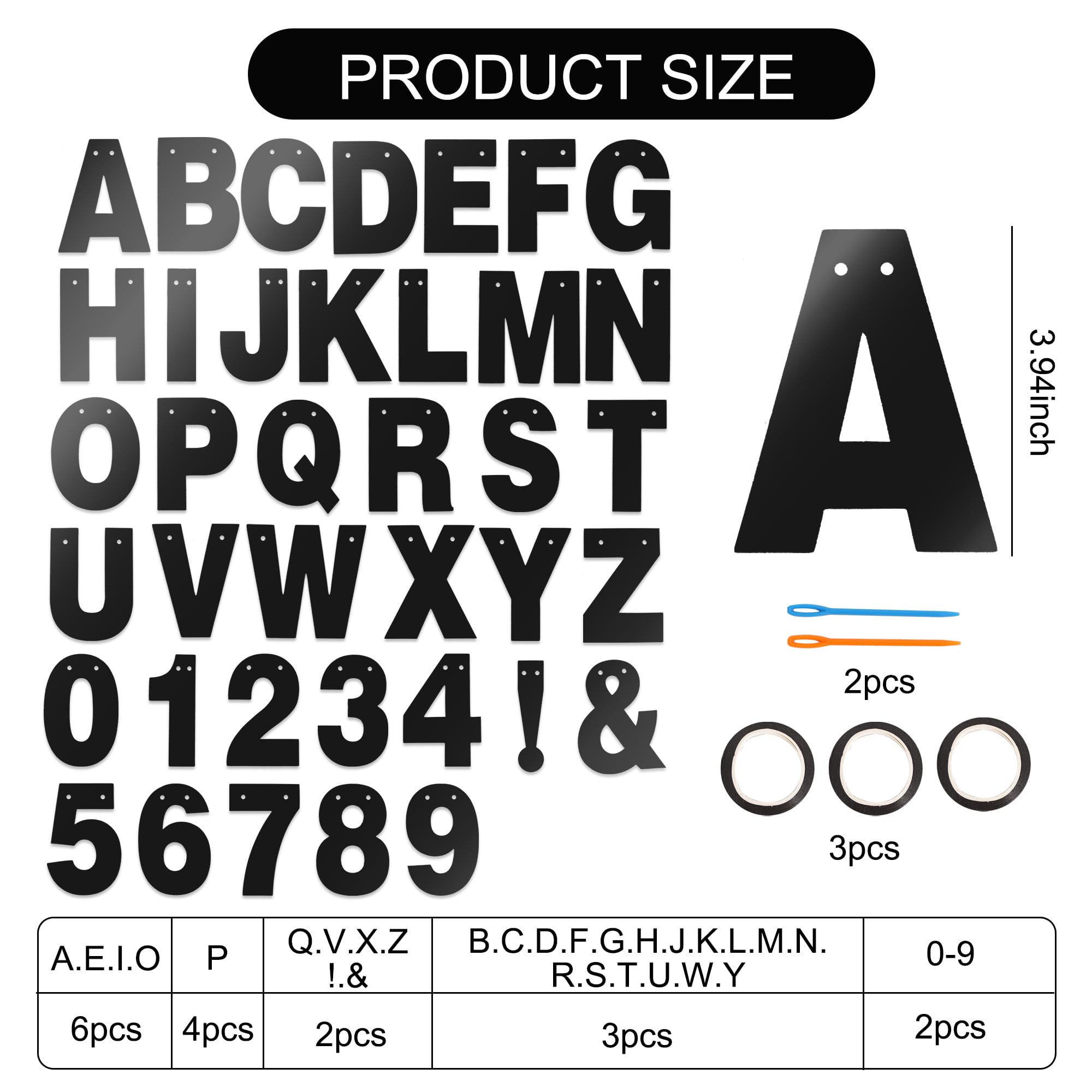 BEISHIDA Double-Sided DIY Letter Banner Kit – 116 PCS for Custom Birthday, Wedding, Graduation Decor
