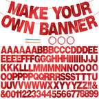 BEISHIDA Double-Sided Glitter Banner Kit – 111 Letters & 3 Ropes