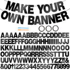 BEISHIDA Double-Sided DIY Letter Banner Kit – 116 PCS for Custom Birthday, Wedding, Graduation Decor