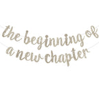 BEISHIDA Glitter Champagne Banner – The Beginning of a New Chapter for Graduation & Farewell Parties