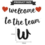 BEISHIDA Glitter Welcome to The Team Banner – Pre-Strung, No DIY Party Decor