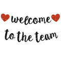 BEISHIDA Glitter Welcome to The Team Banner – Pre-Strung, No DIY Party Decor