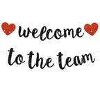 BEISHIDA Glitter Welcome to The Team Banner – Pre-Strung, No DIY Party Decor