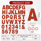 BEISHIDA 116PCS A-Z Glitter Letter Banner Kit – 111 Letters & Numbers, 3 Ropes, 2 Threading Devices