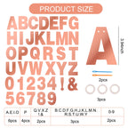 BEISHIDA Double-Sided Rose Gold 116-Piece DIY Letter Banner Kit | Custom Birthday & Wedding Decor