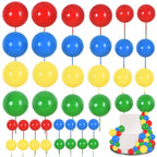 BEISHIDA 40 Pcs Mini Balls Cake Toppers | Foam Ball Inserts for Birthday, Wedding & Baby Shower